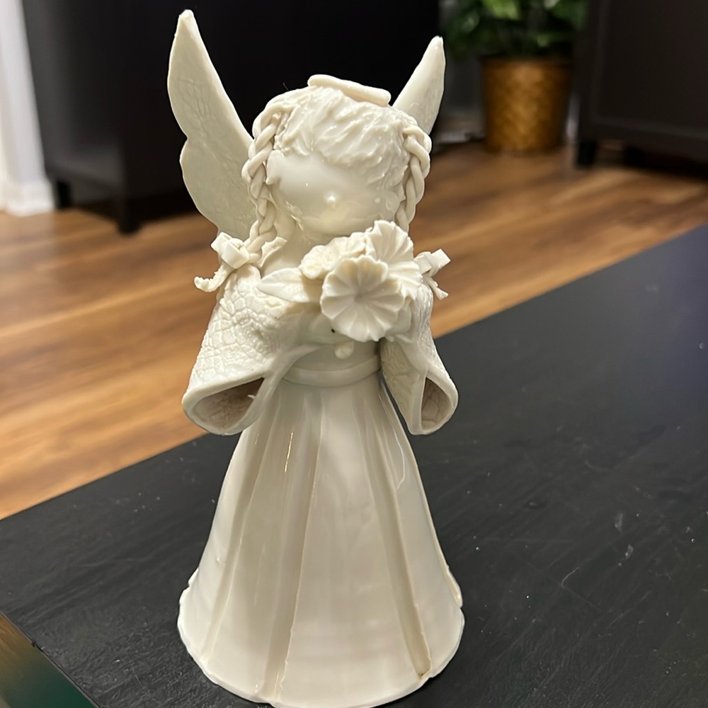 Vintage white ceramic Angel